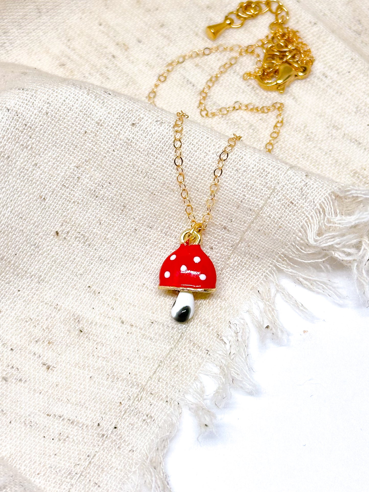 Mushroom necklace pendant