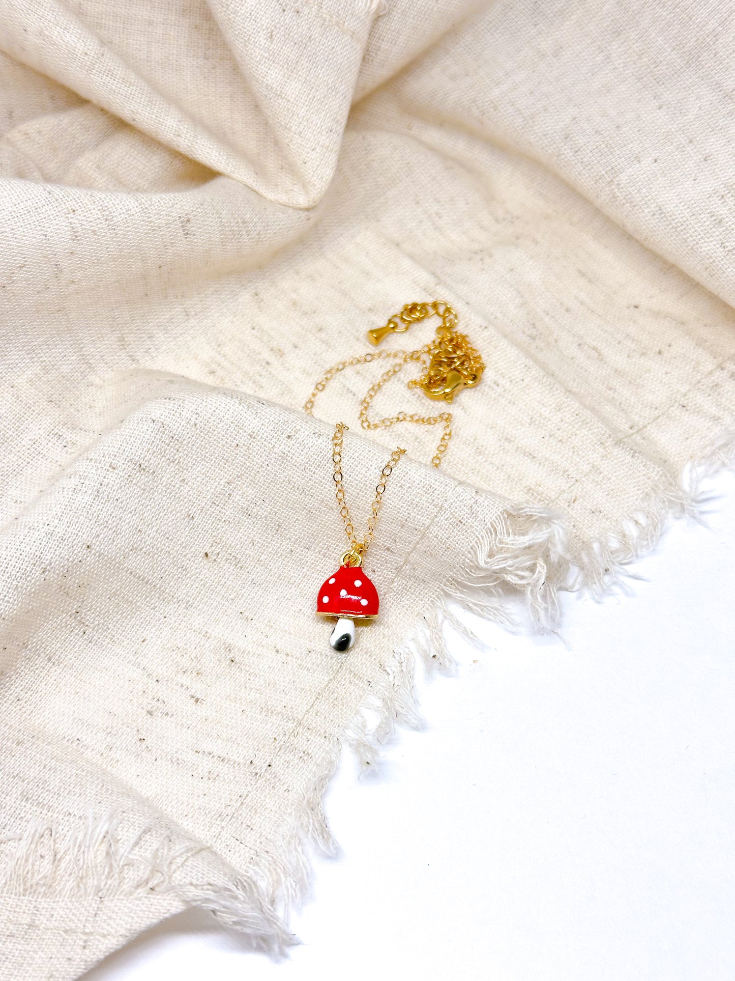 Mushroom necklace pendant