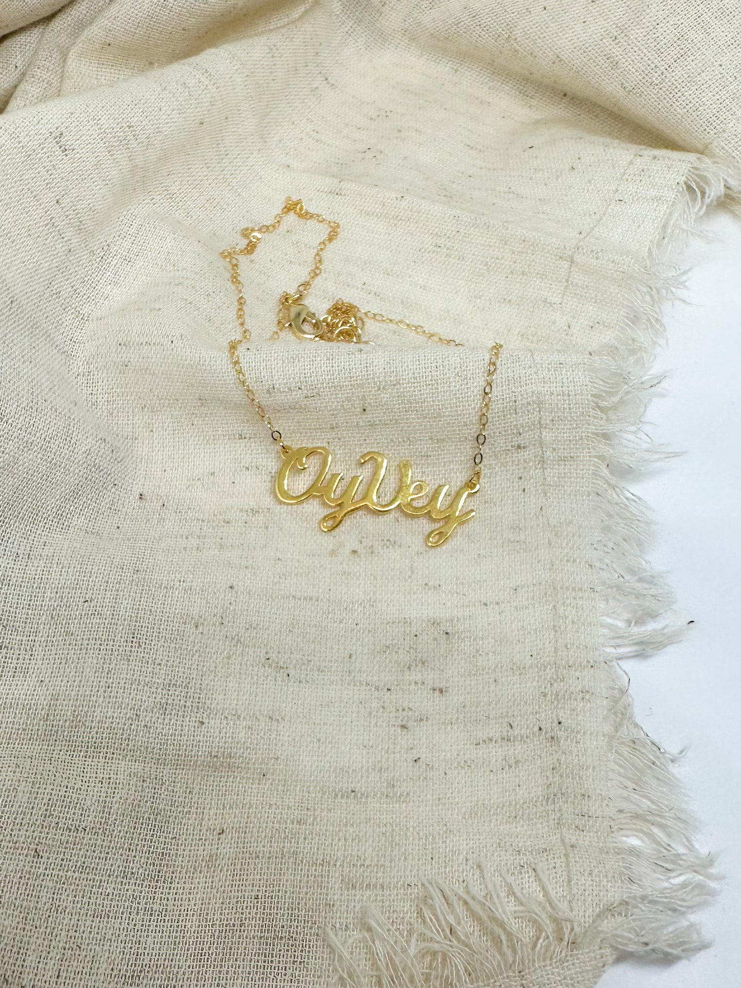 Gold Oy Vey Necklace