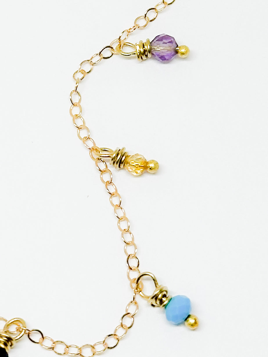 Custom birthstone necklace minimalist