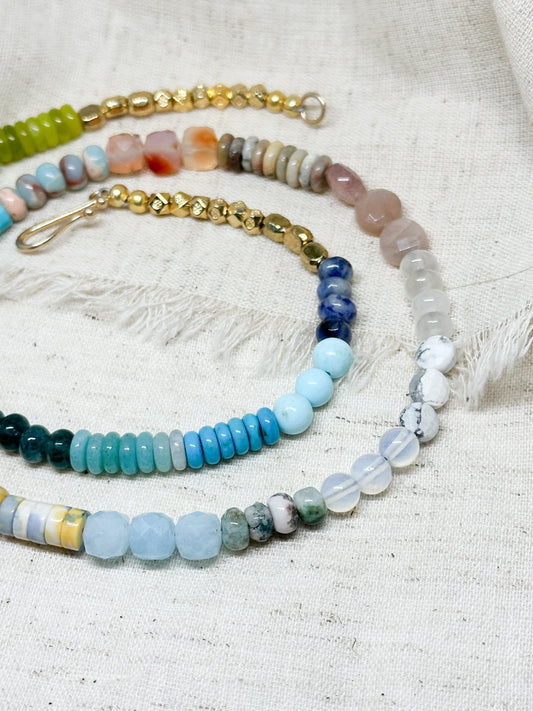 Subtle gemstone necklace