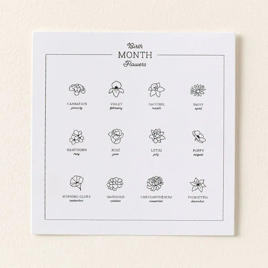 Valentine's Day Family birth flower necklace