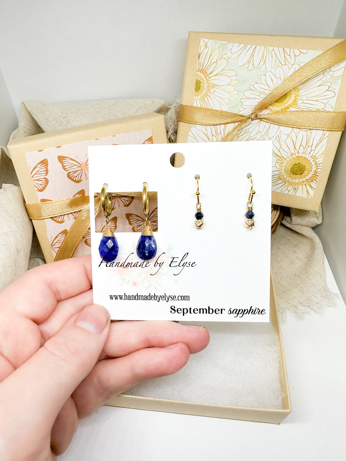 Birthstone earring set