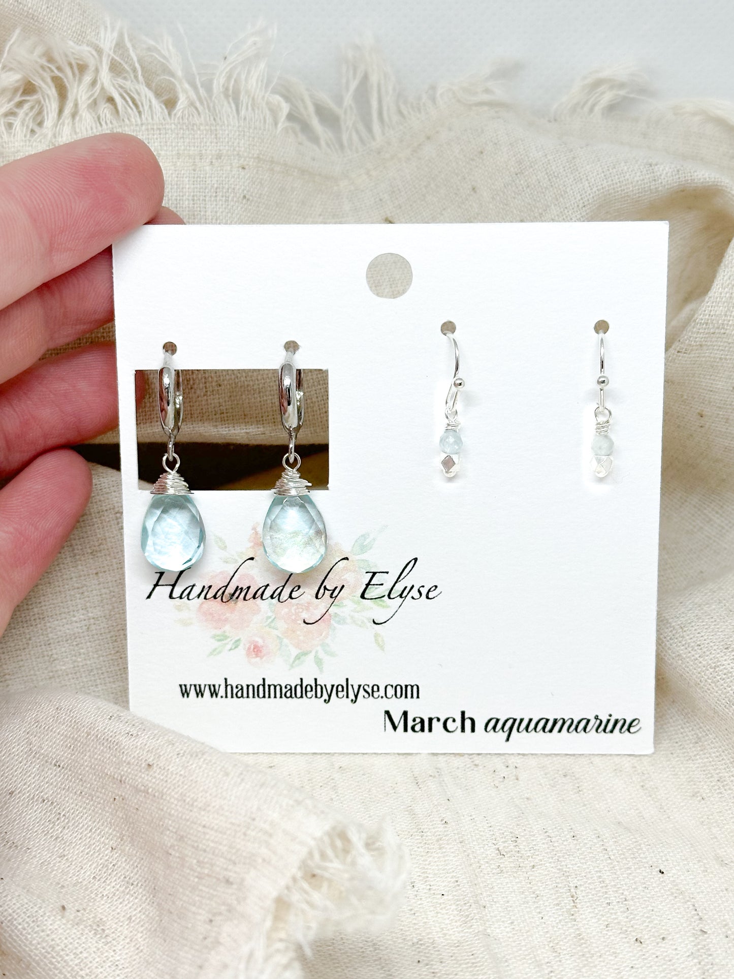 Birthstone earring set