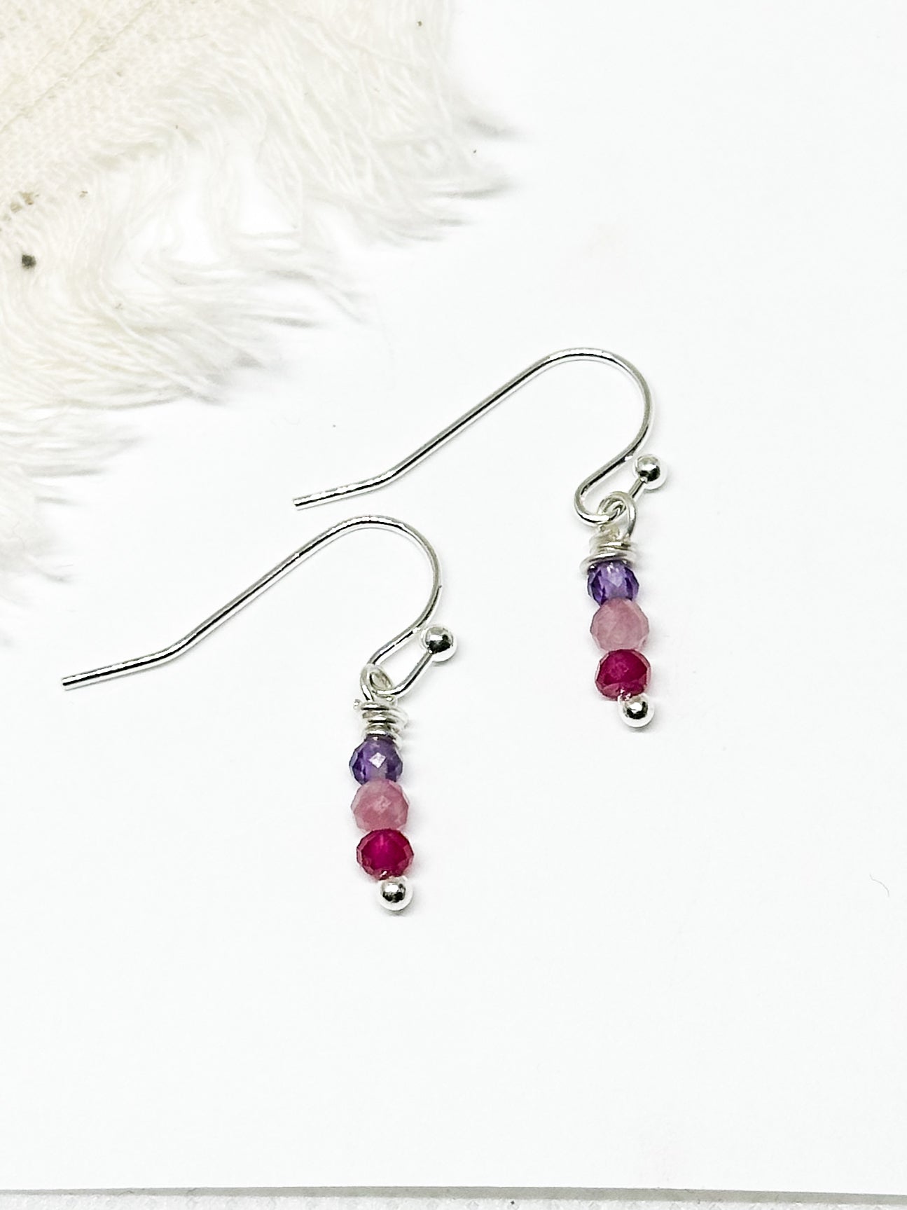 Family birthstone earrings