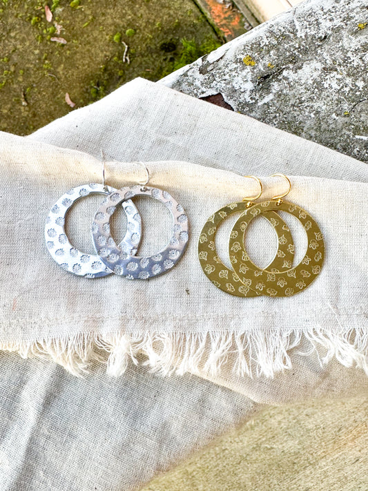 Mother's Day Gift - Bold family birth flower earrings