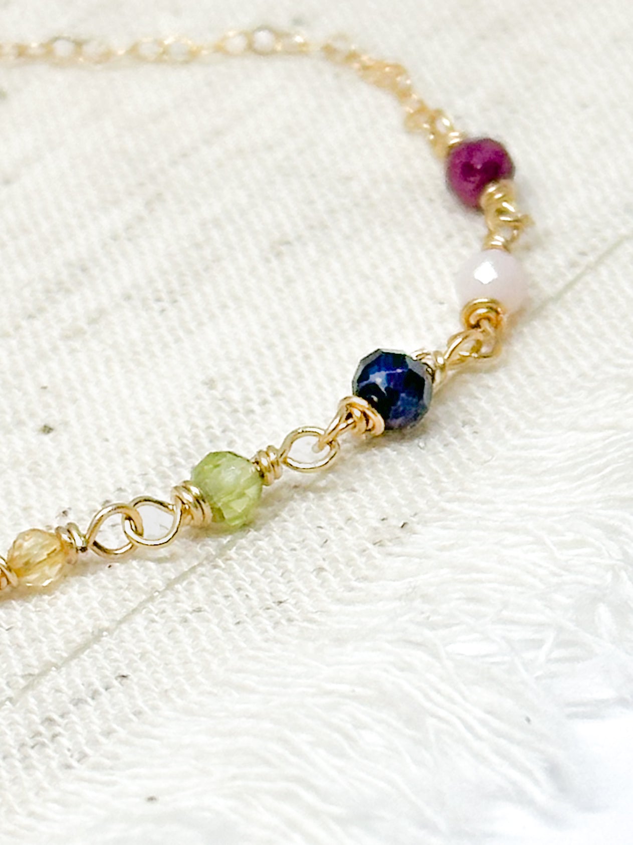 Personalized birthstone necklace
