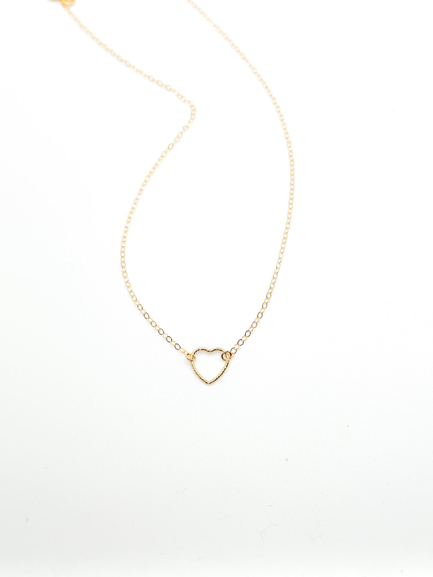 Gold fill heart necklace