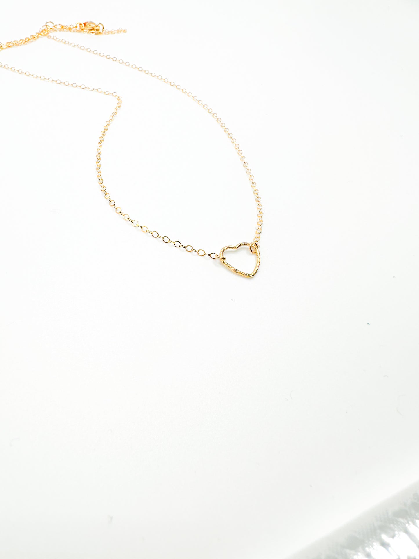 Gold fill heart necklace