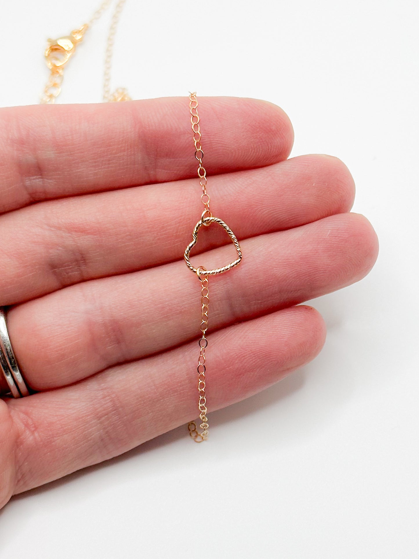 Gold fill heart necklace
