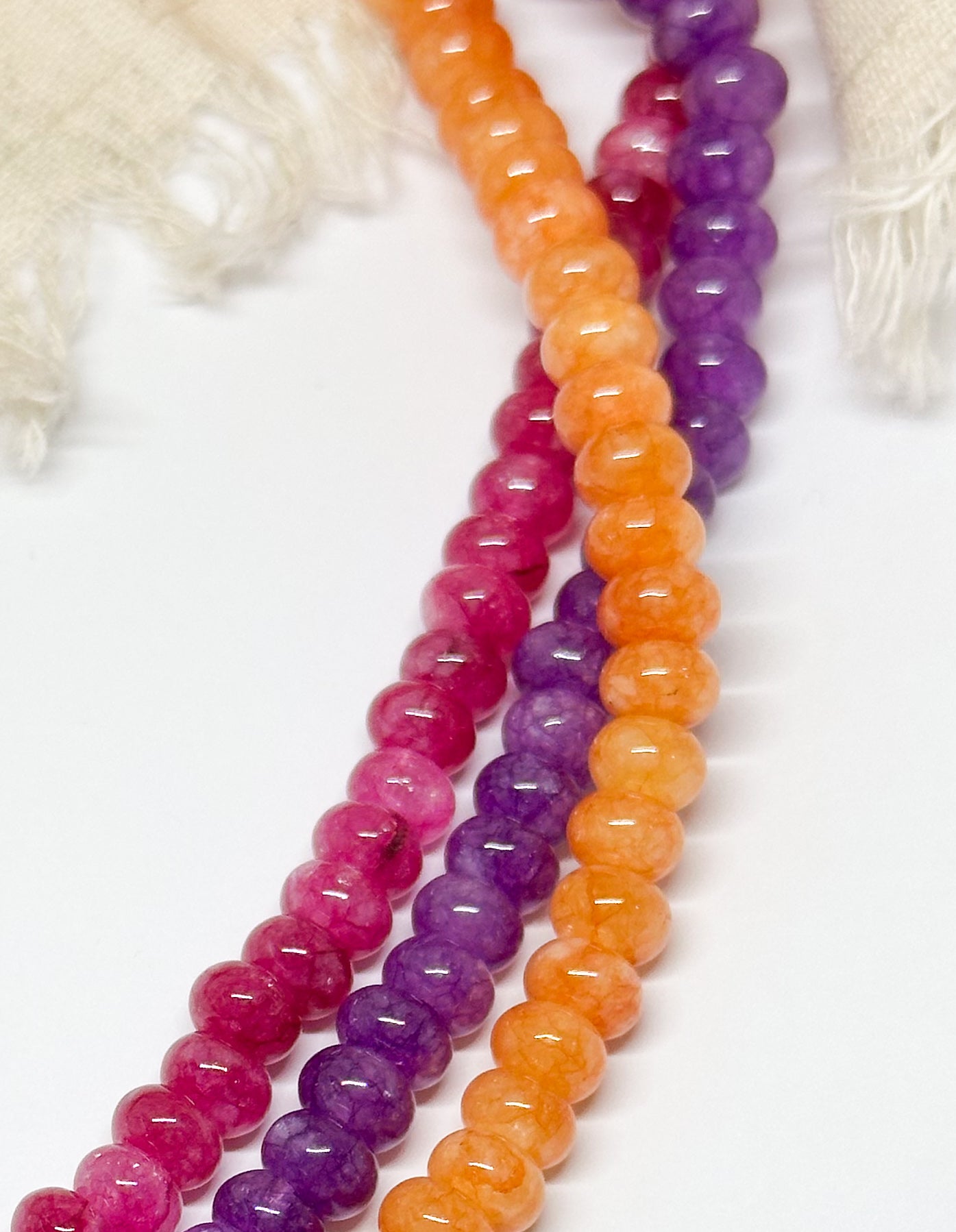 Pink gemstone necklace