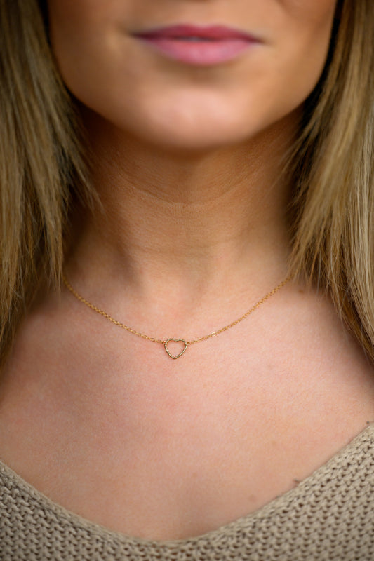 Valentine's Day Gold Fill Heart Necklace