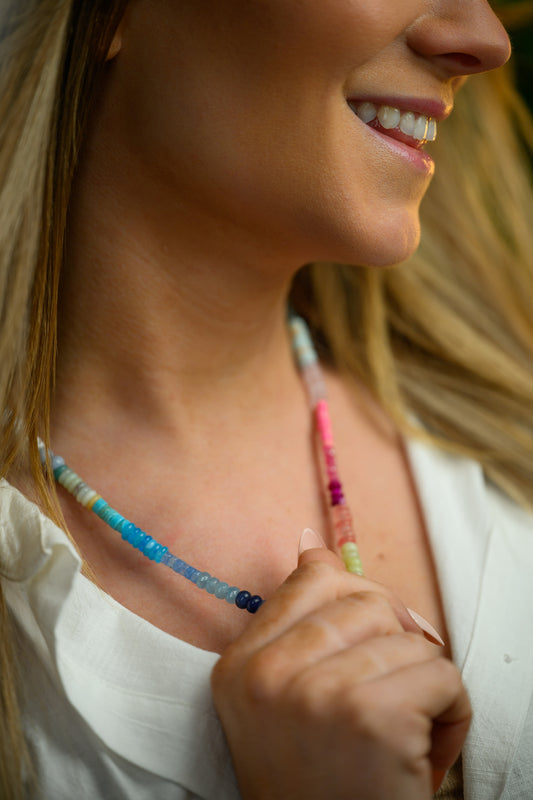 Summer gemstone necklace