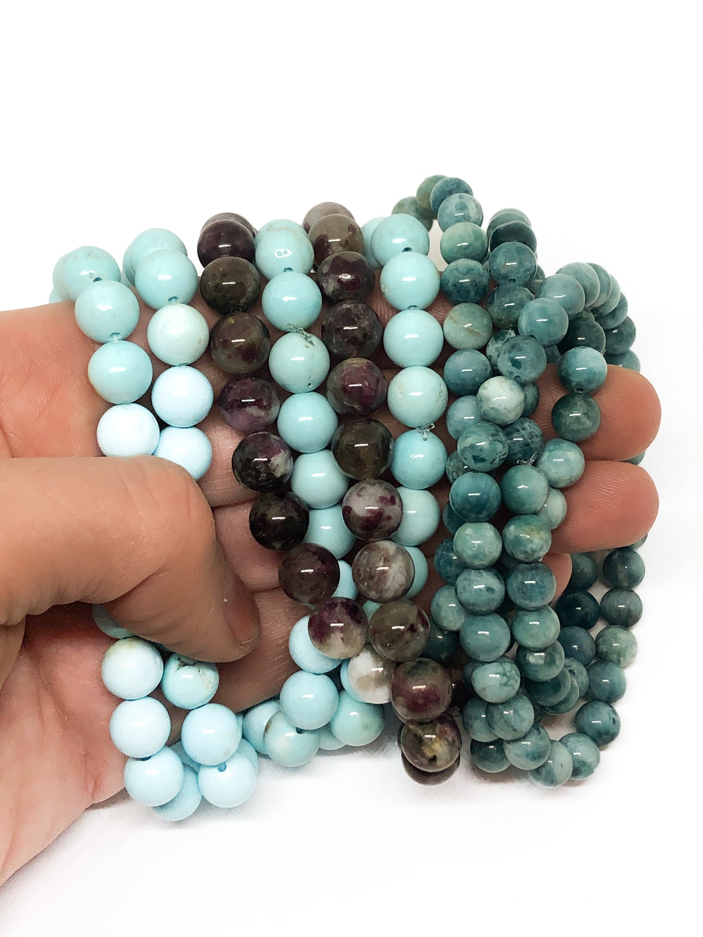 Eudalite beaded bracelet