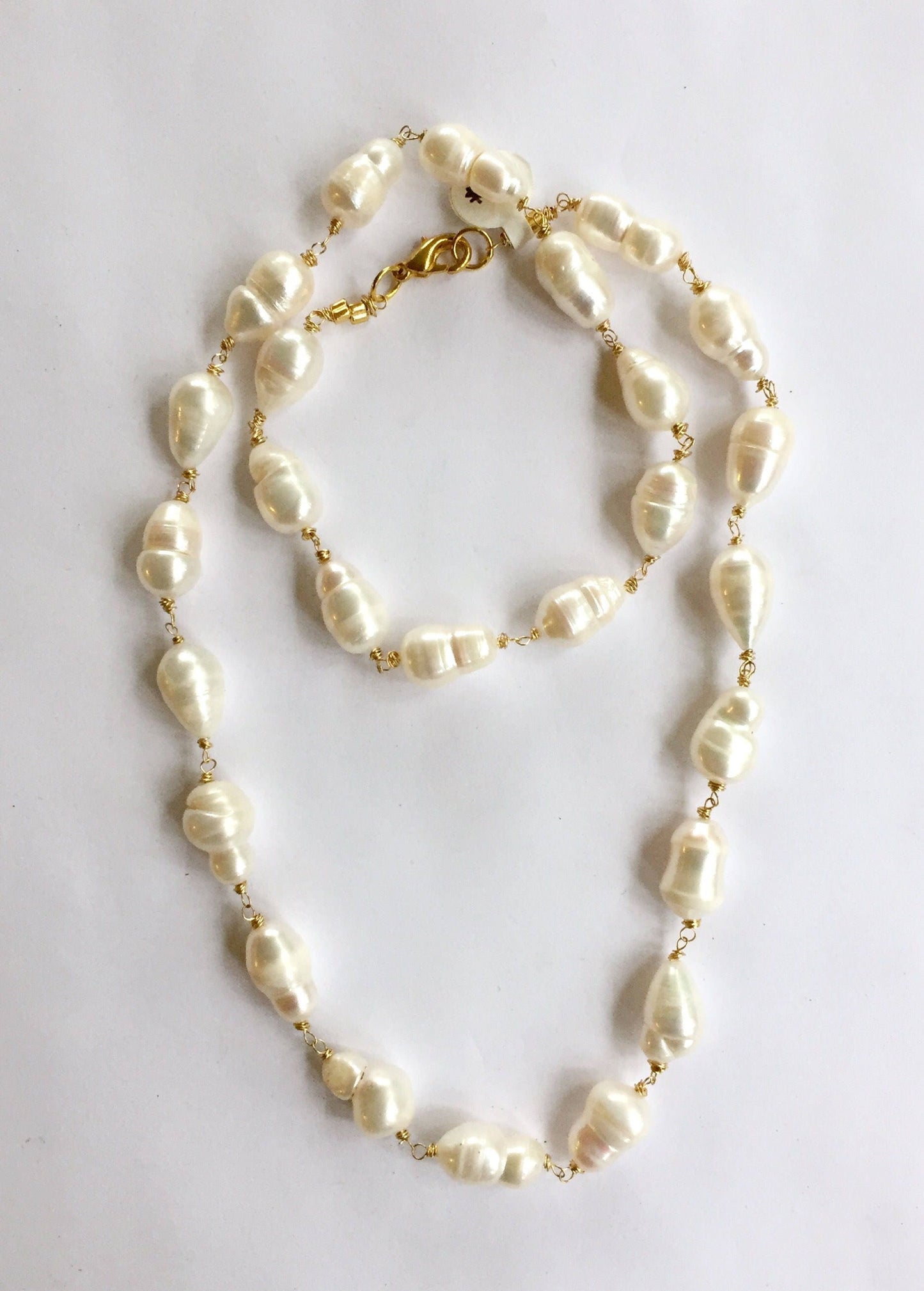 Baroque pearl necklace