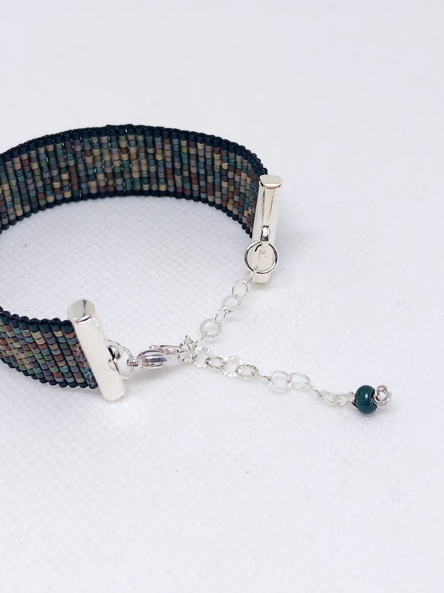 Black beadloom bracelet