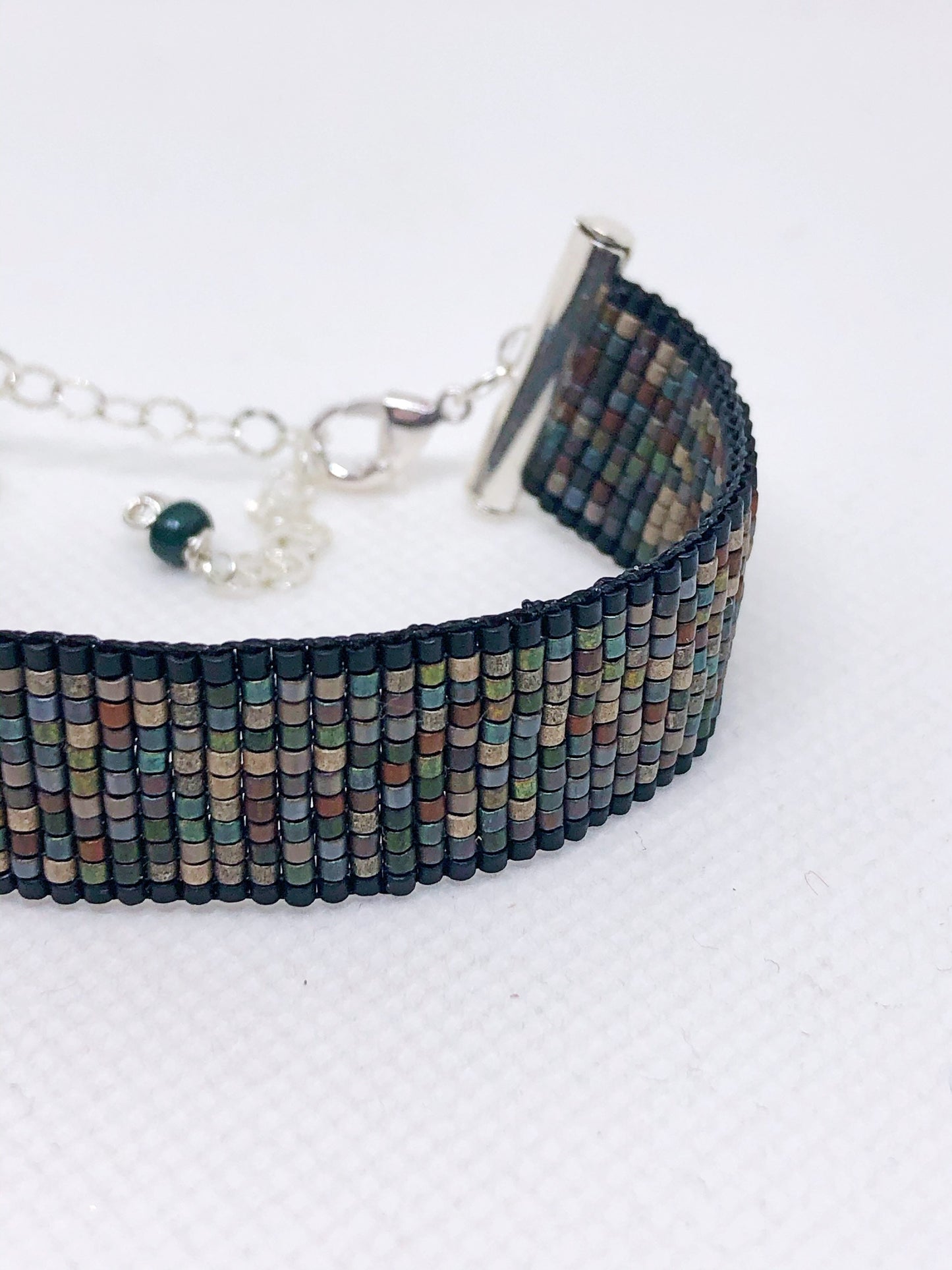 Black beadloom bracelet