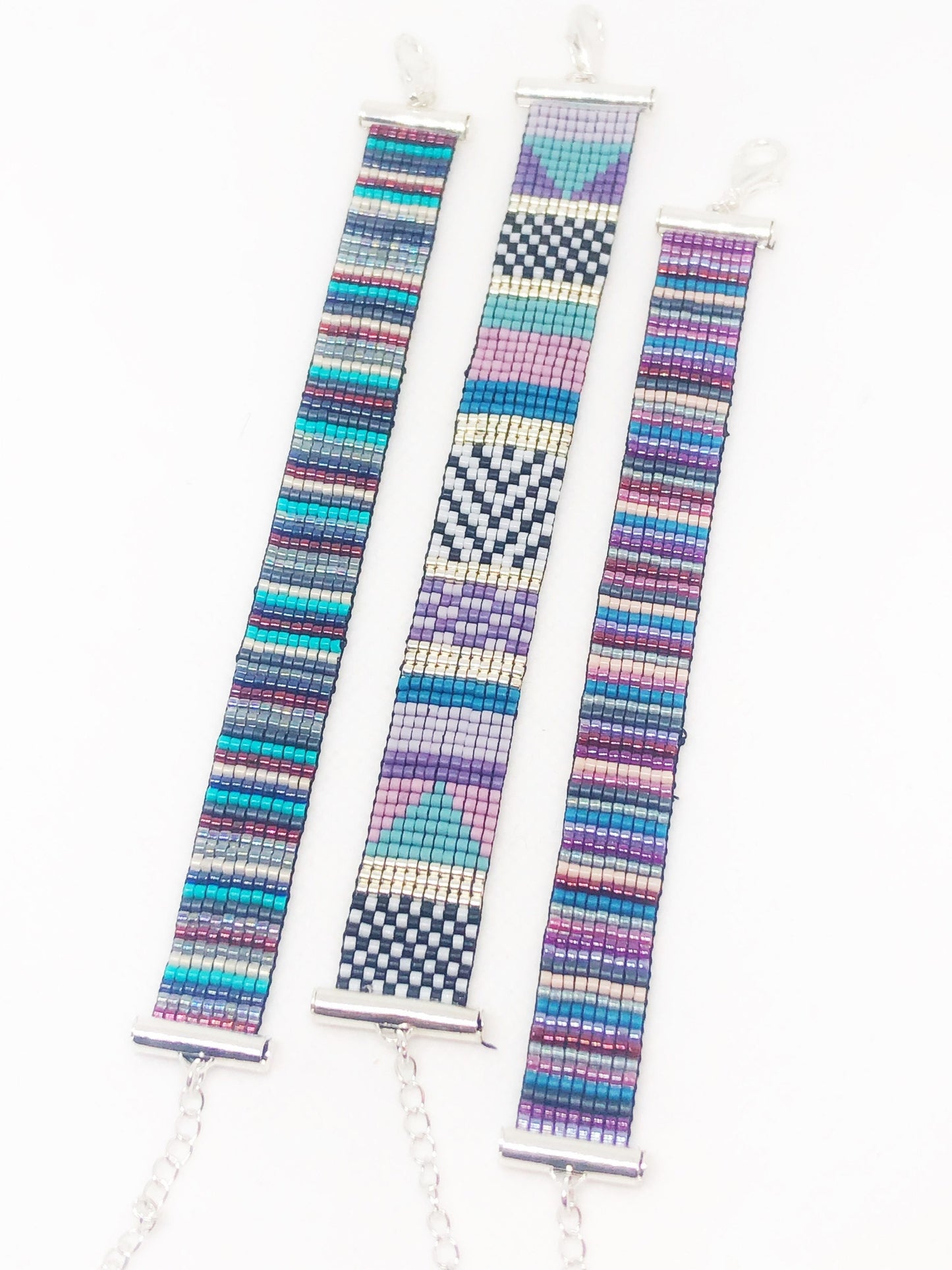 Multi colored bead loom bracelet