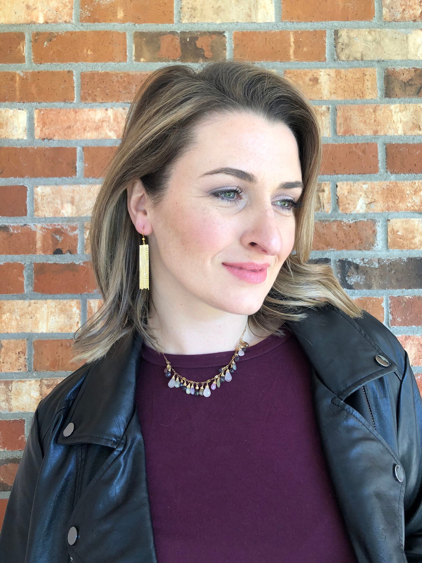 Multi gemstone necklace
