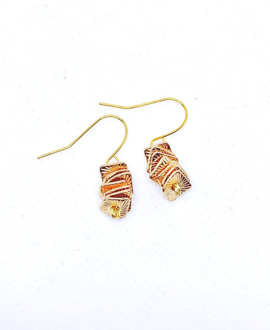 Dainty gold earrings
