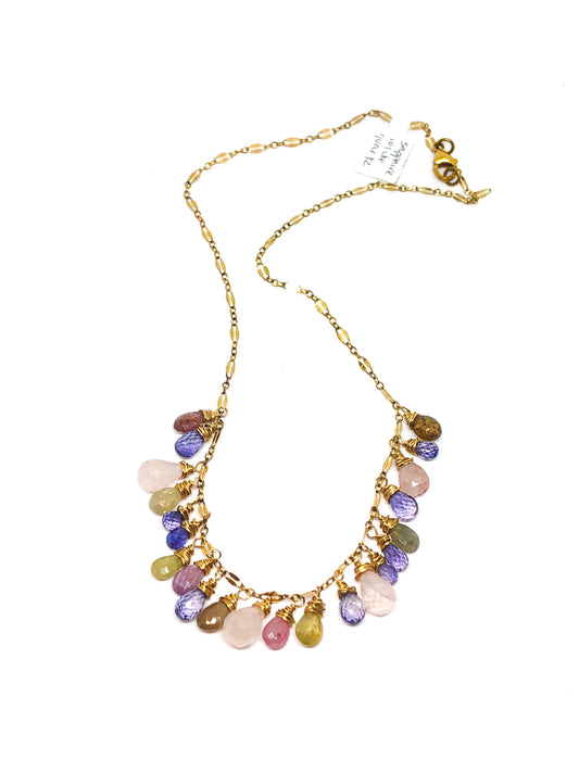 Multi gemstone necklace