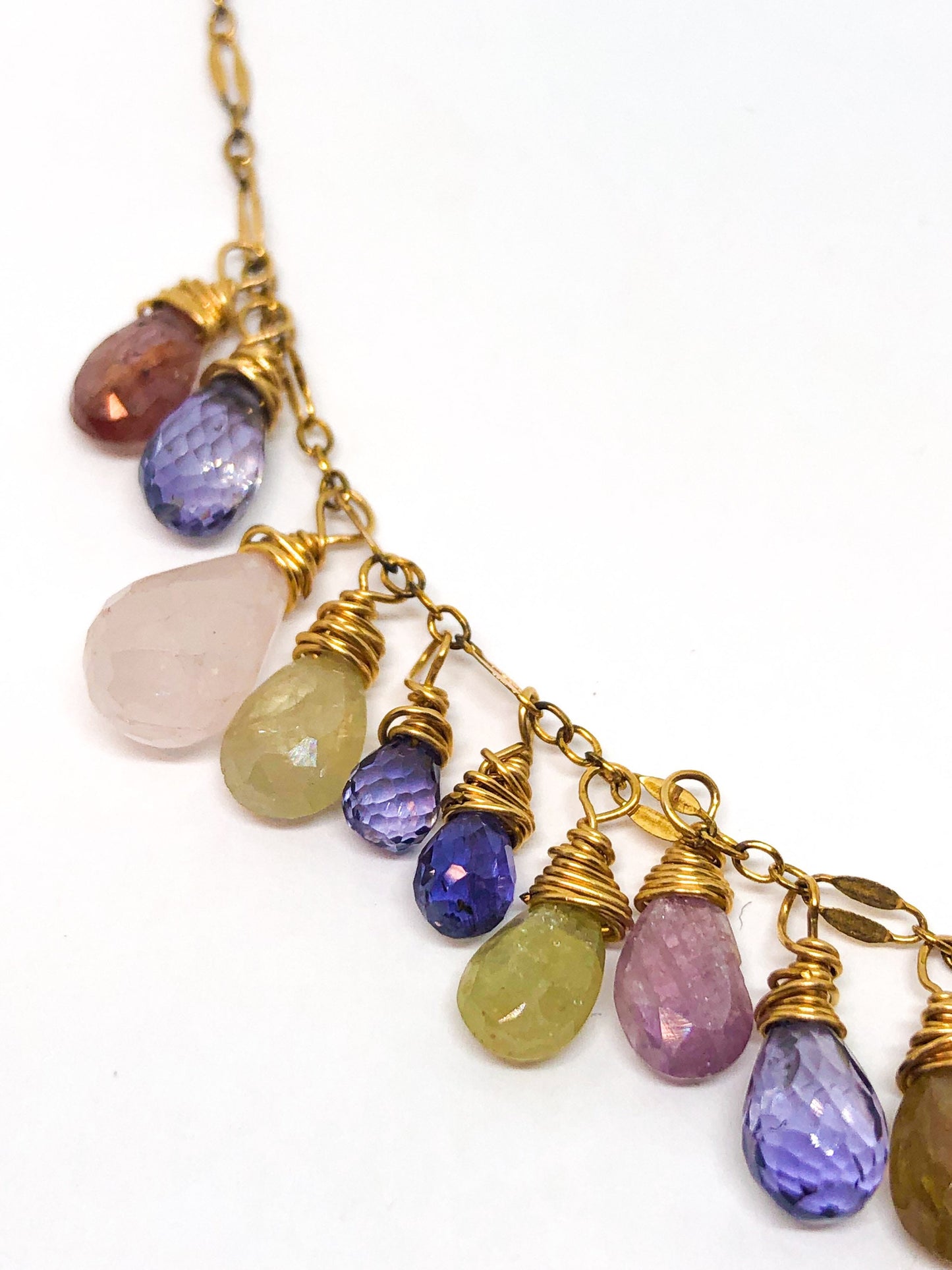 Multi gemstone necklace