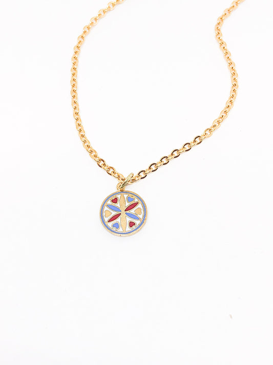 Nautical necklace gold