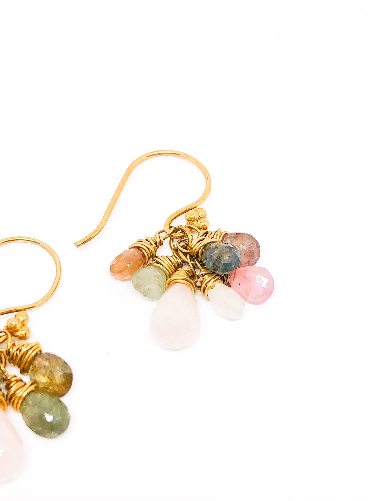 Sapphire gemstone earrings