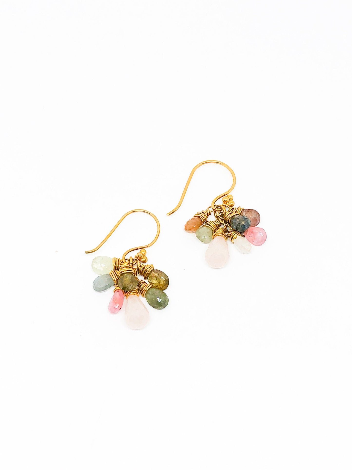 Sapphire gemstone earrings