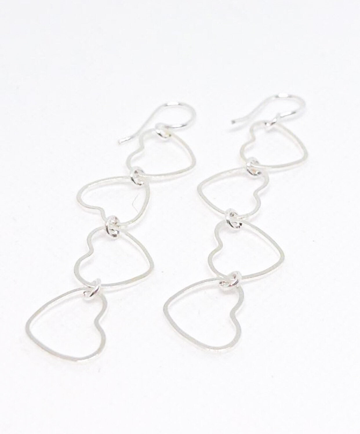 Heart earrings in gold