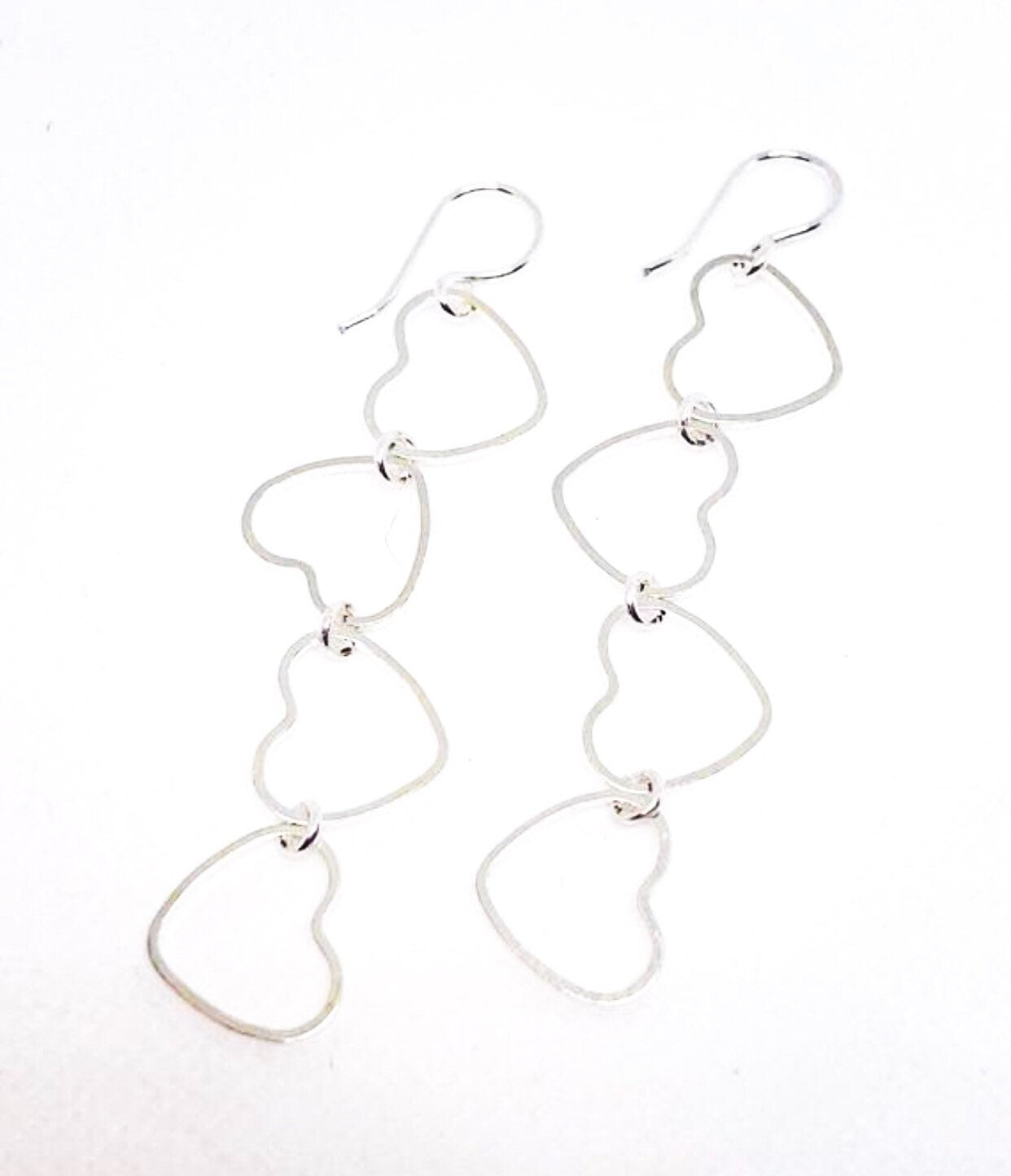 Heart earrings in gold