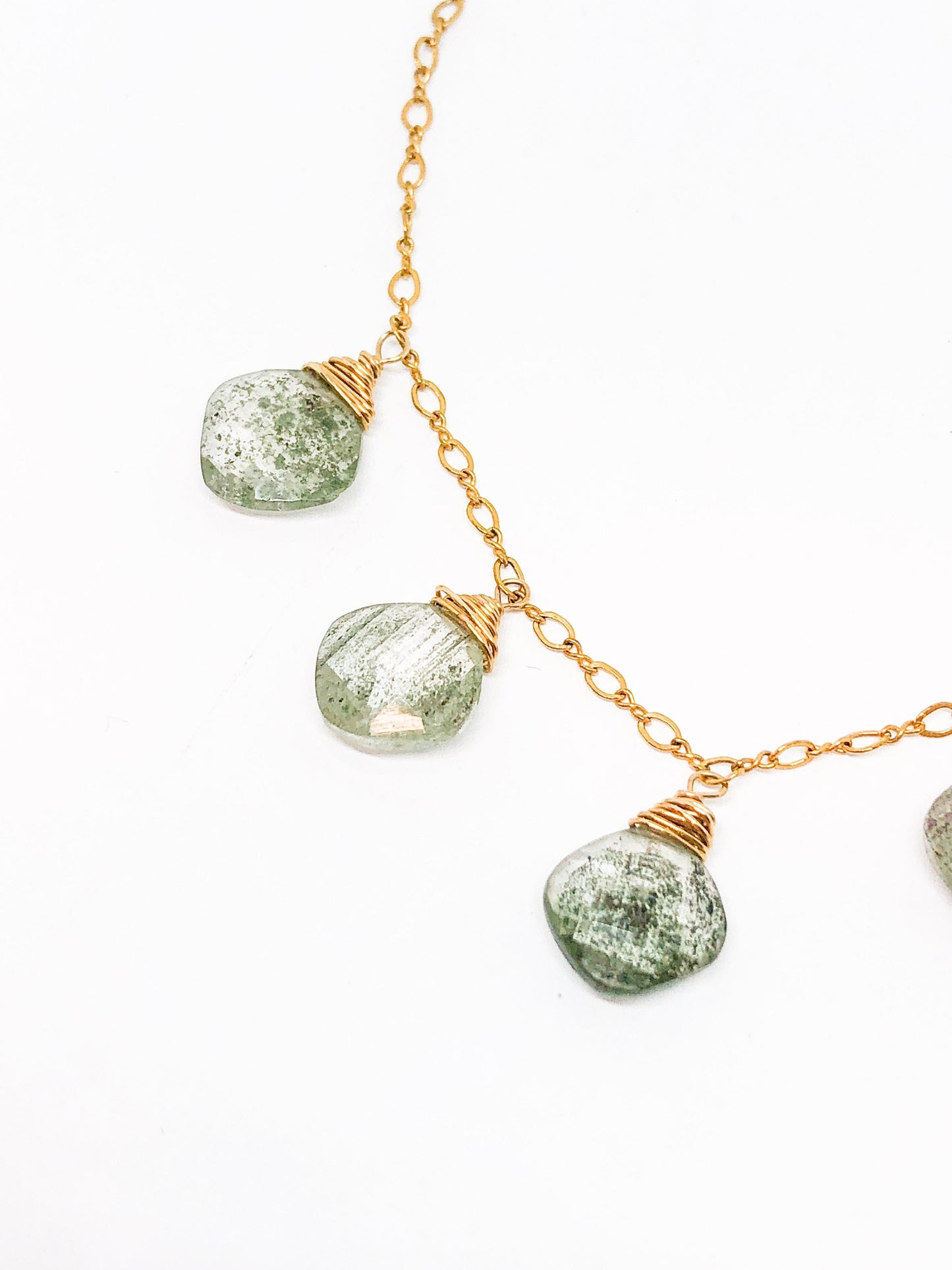 Lotolite gemstone necklace