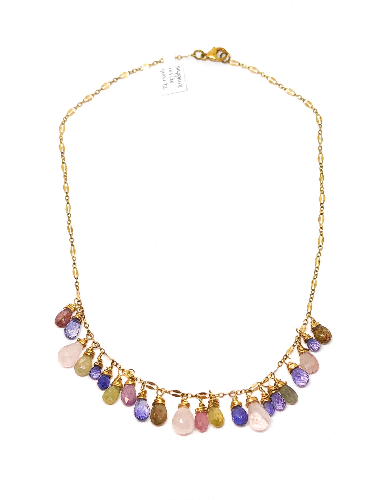 Multi gemstone necklace