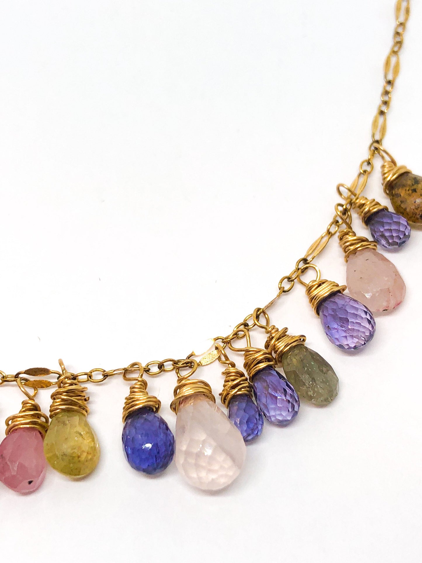 Multi gemstone necklace