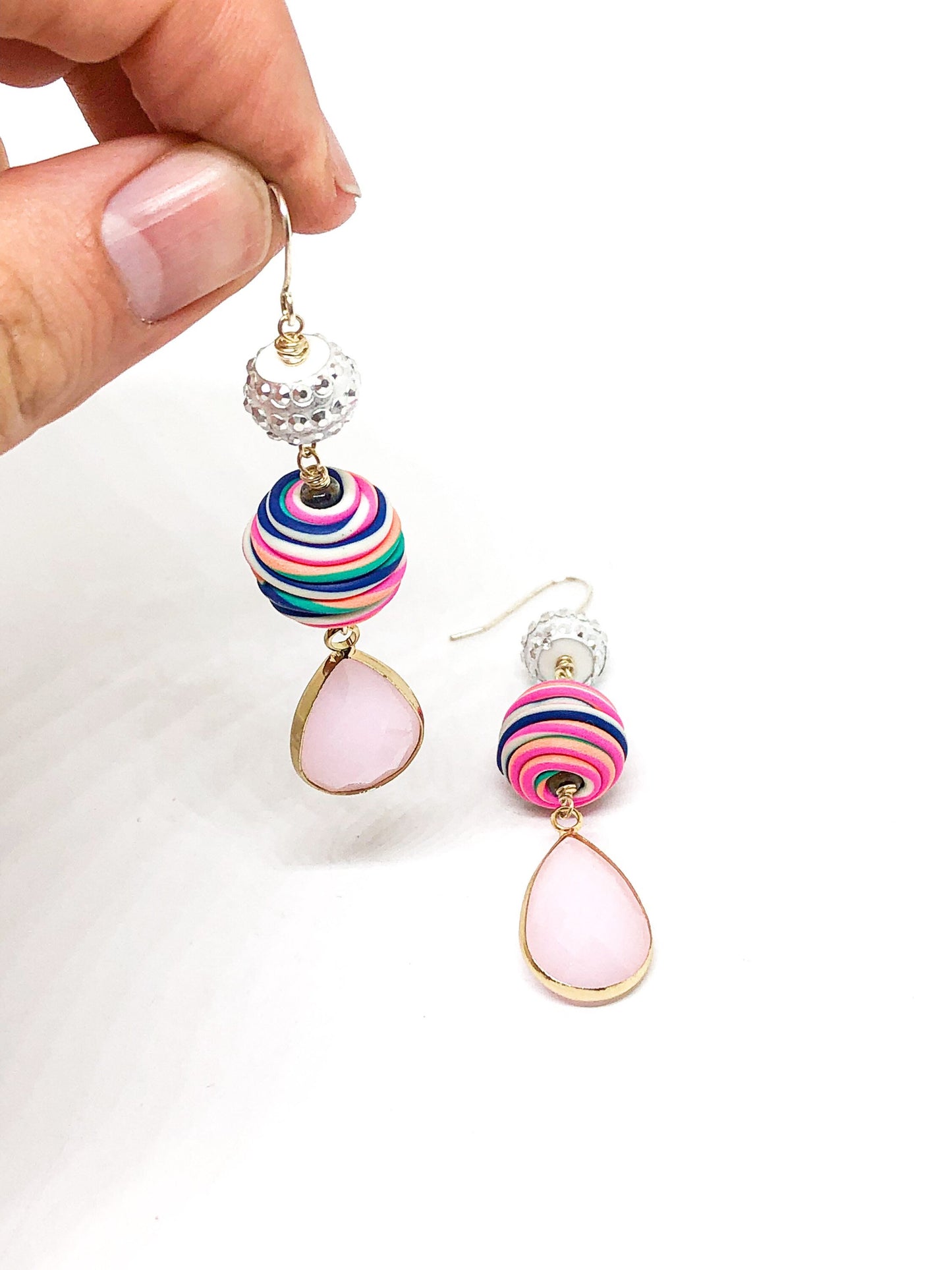 Fimo statement earrings