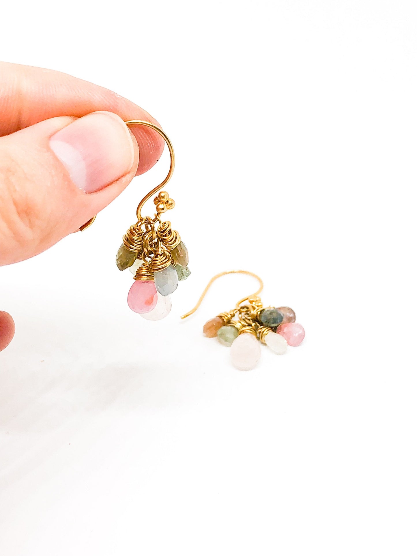 Sapphire gemstone earrings