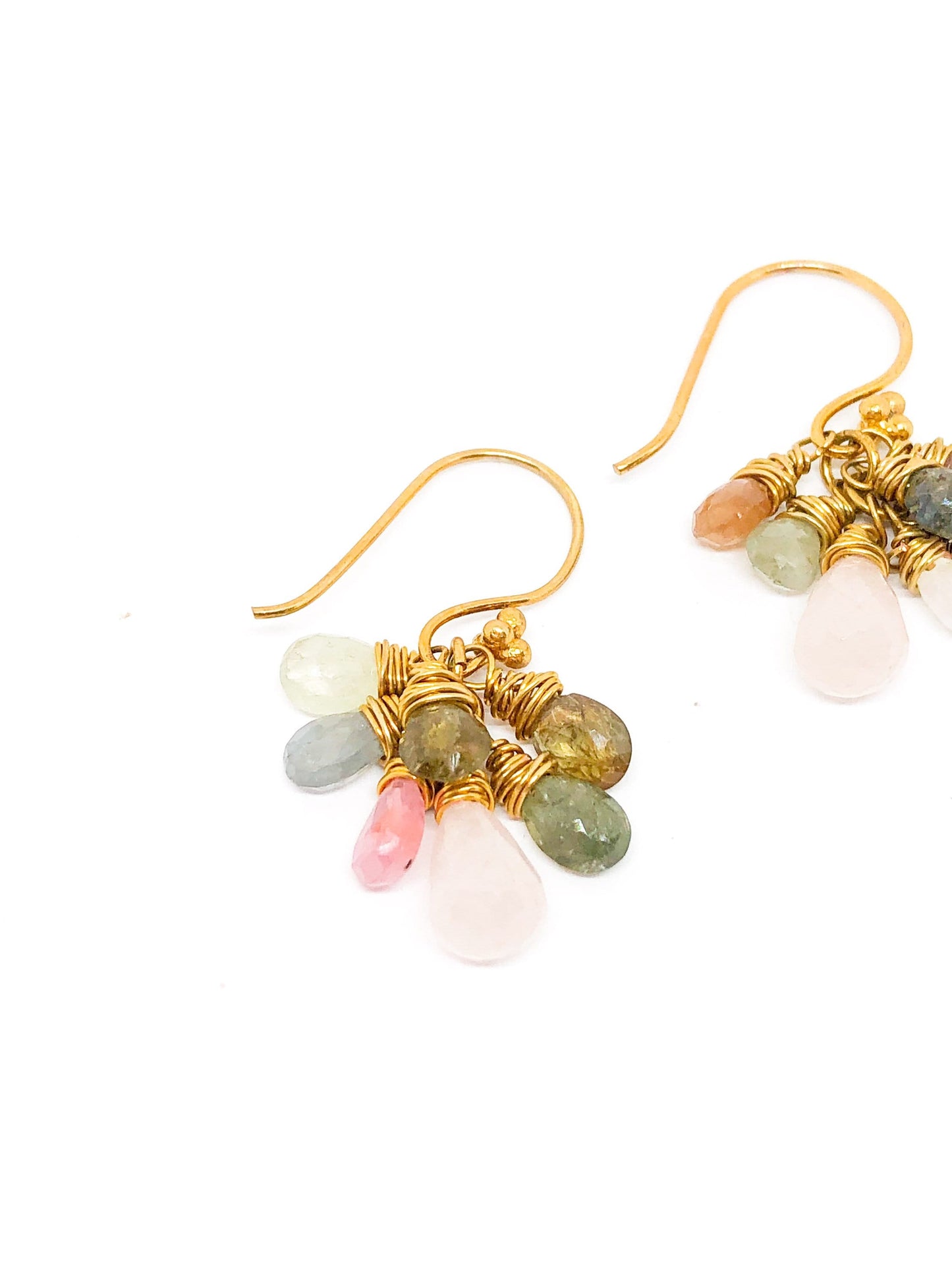 Sapphire gemstone earrings