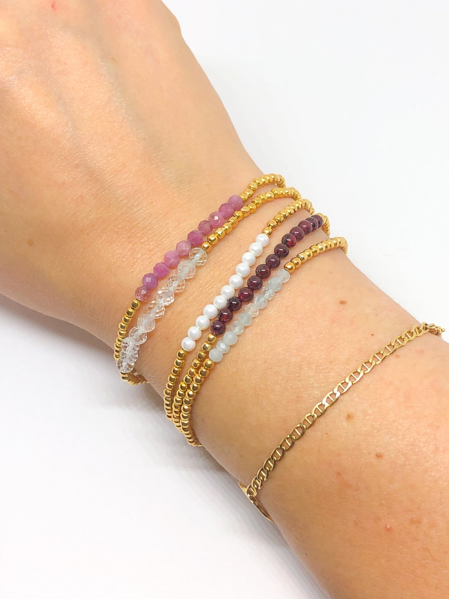 January birthstone bracelets stretchy and perfect