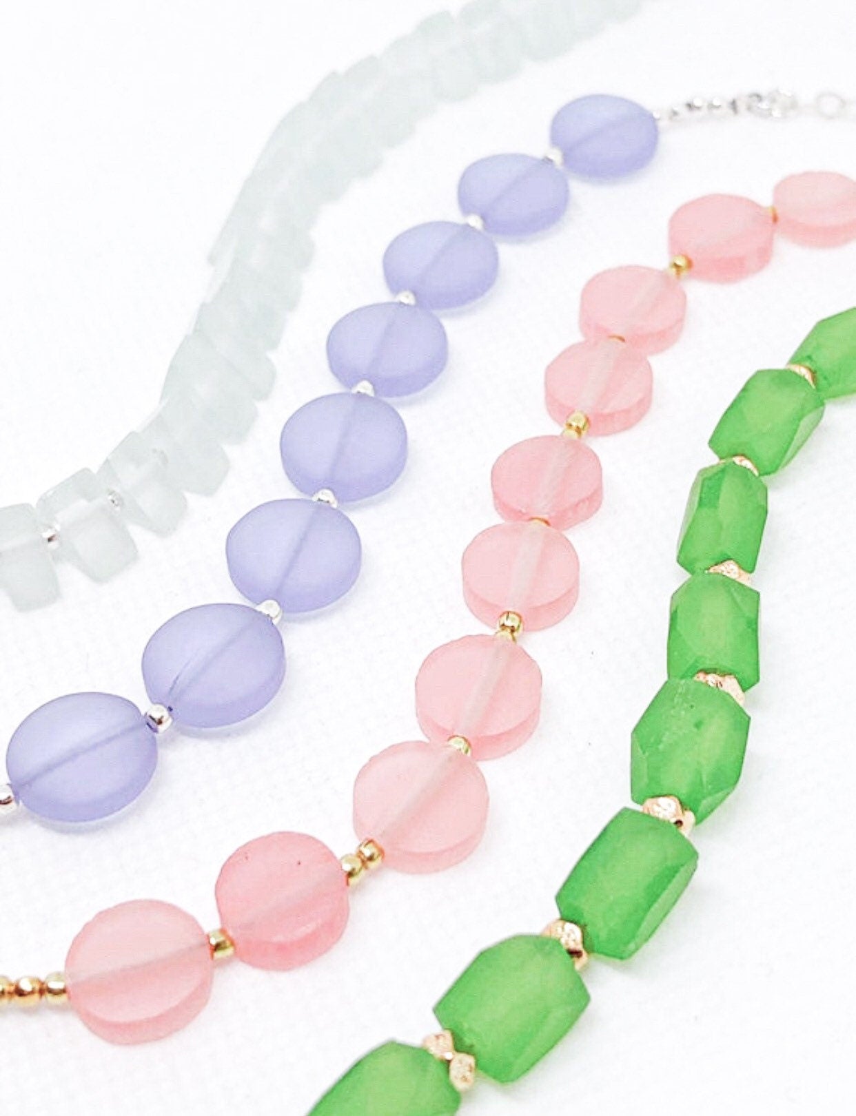 Light blue resin bracelet