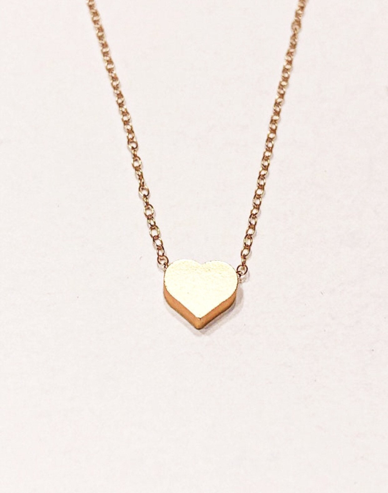 Gold heart necklace