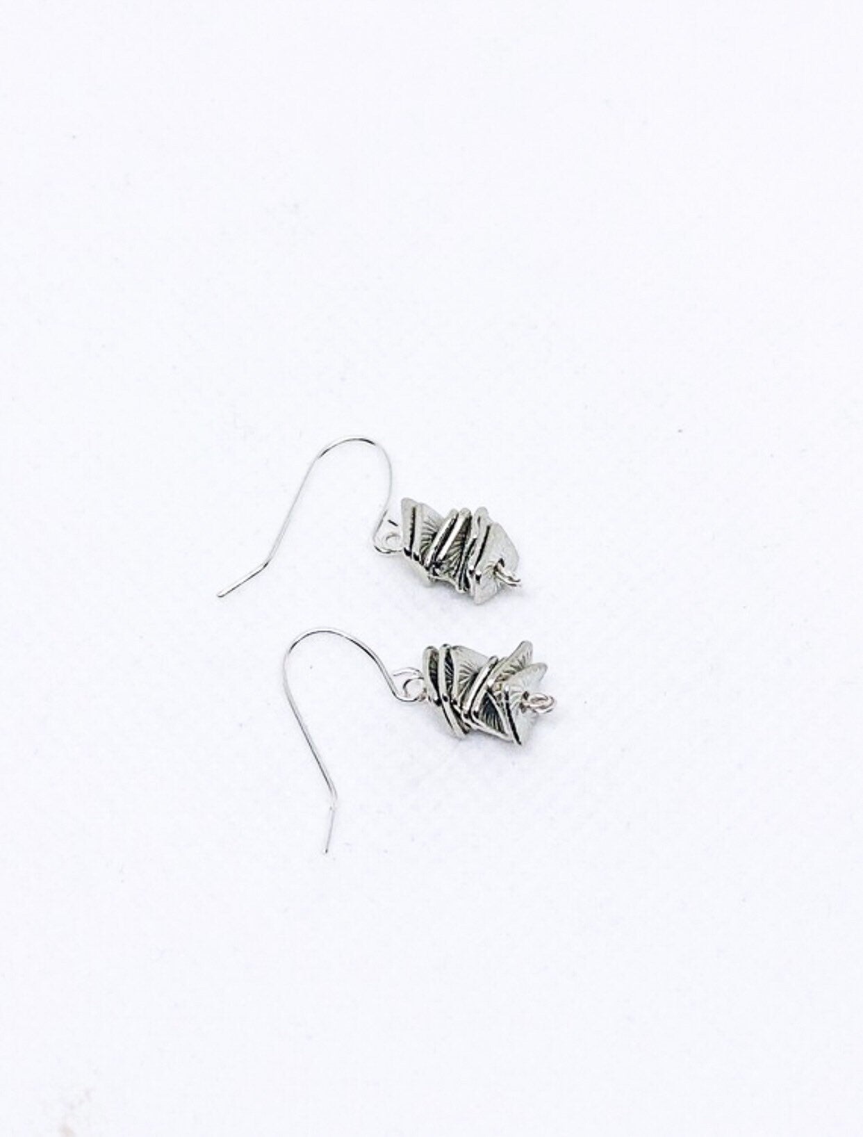Dainty silver earrings