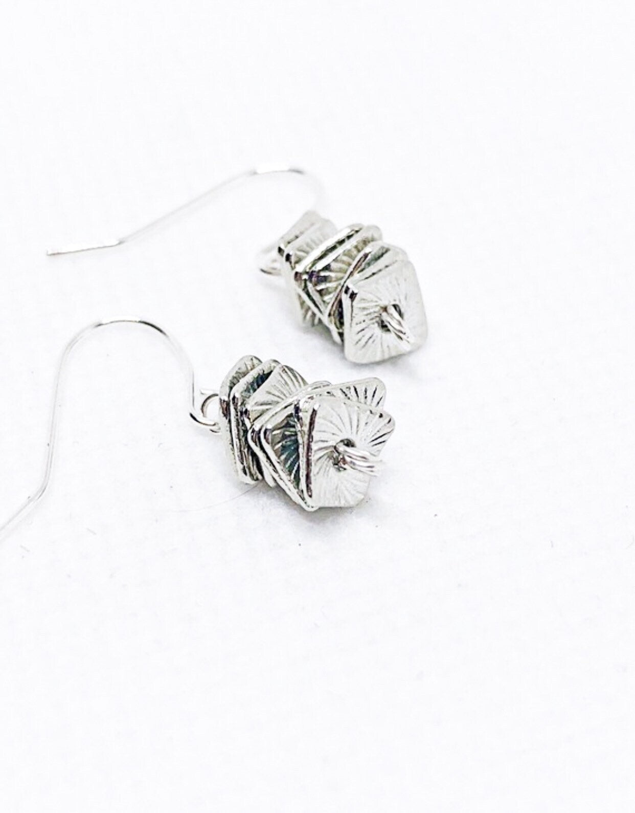 Dainty silver earrings