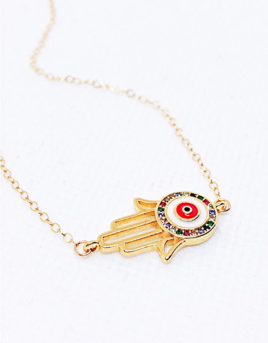 Hamsa necklace