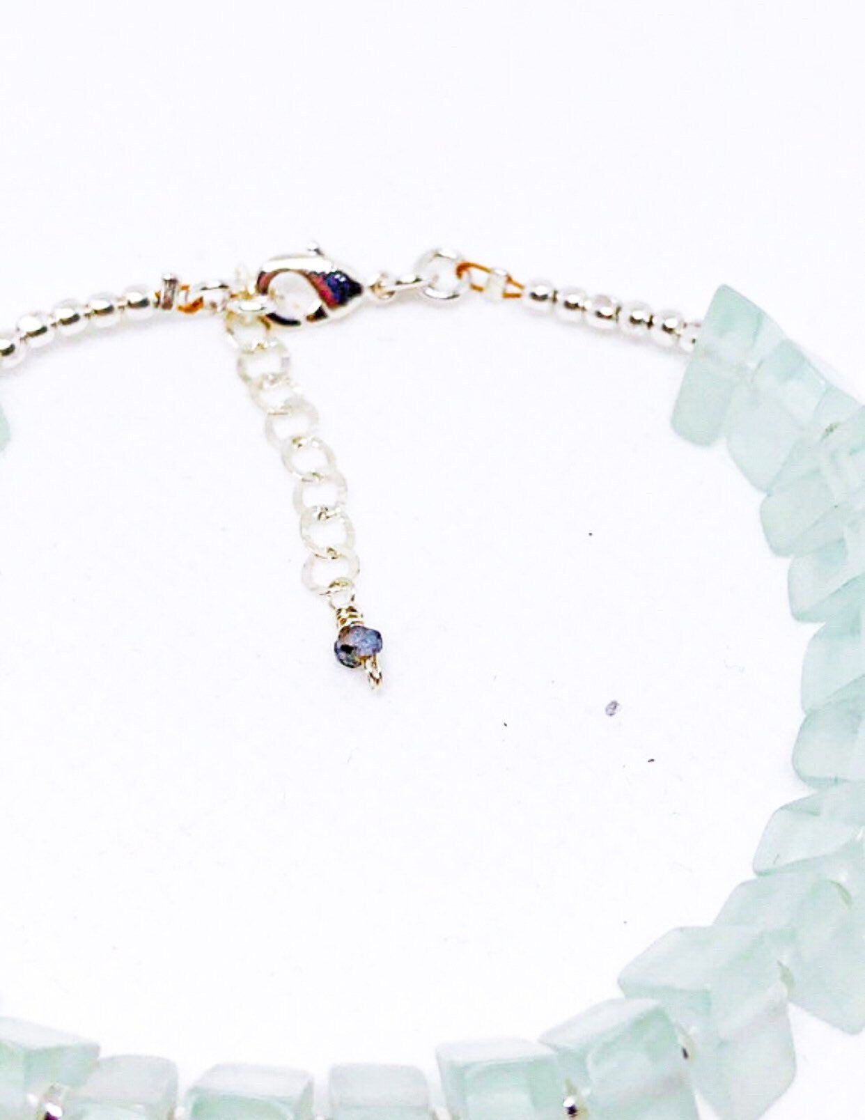 Light blue resin bracelet