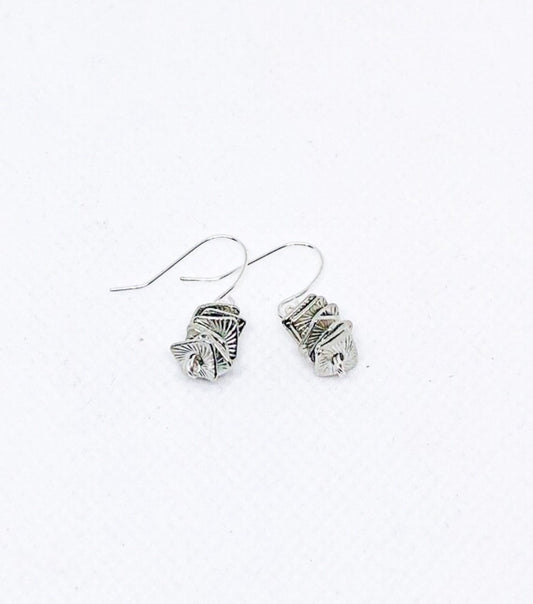 Dainty silver earrings