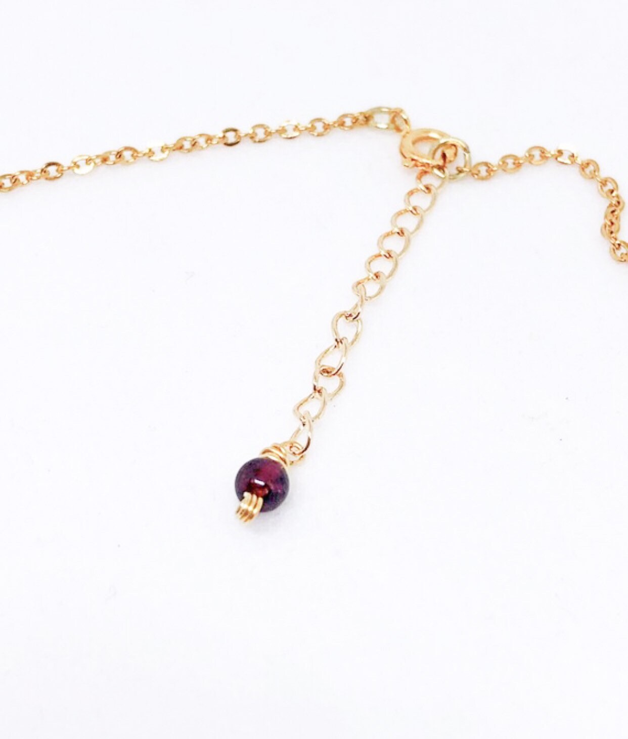 Gold cube necklace