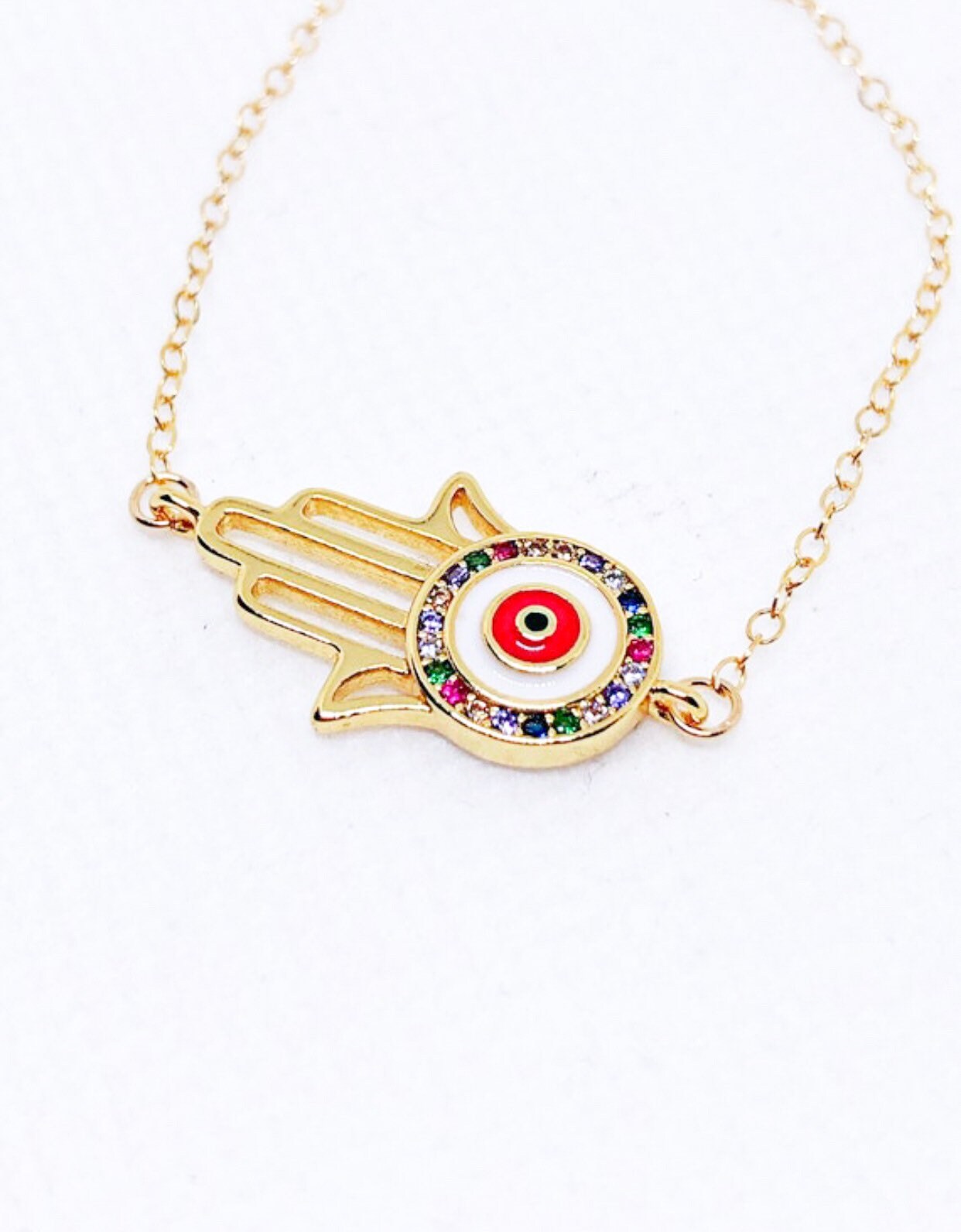 Hamsa necklace