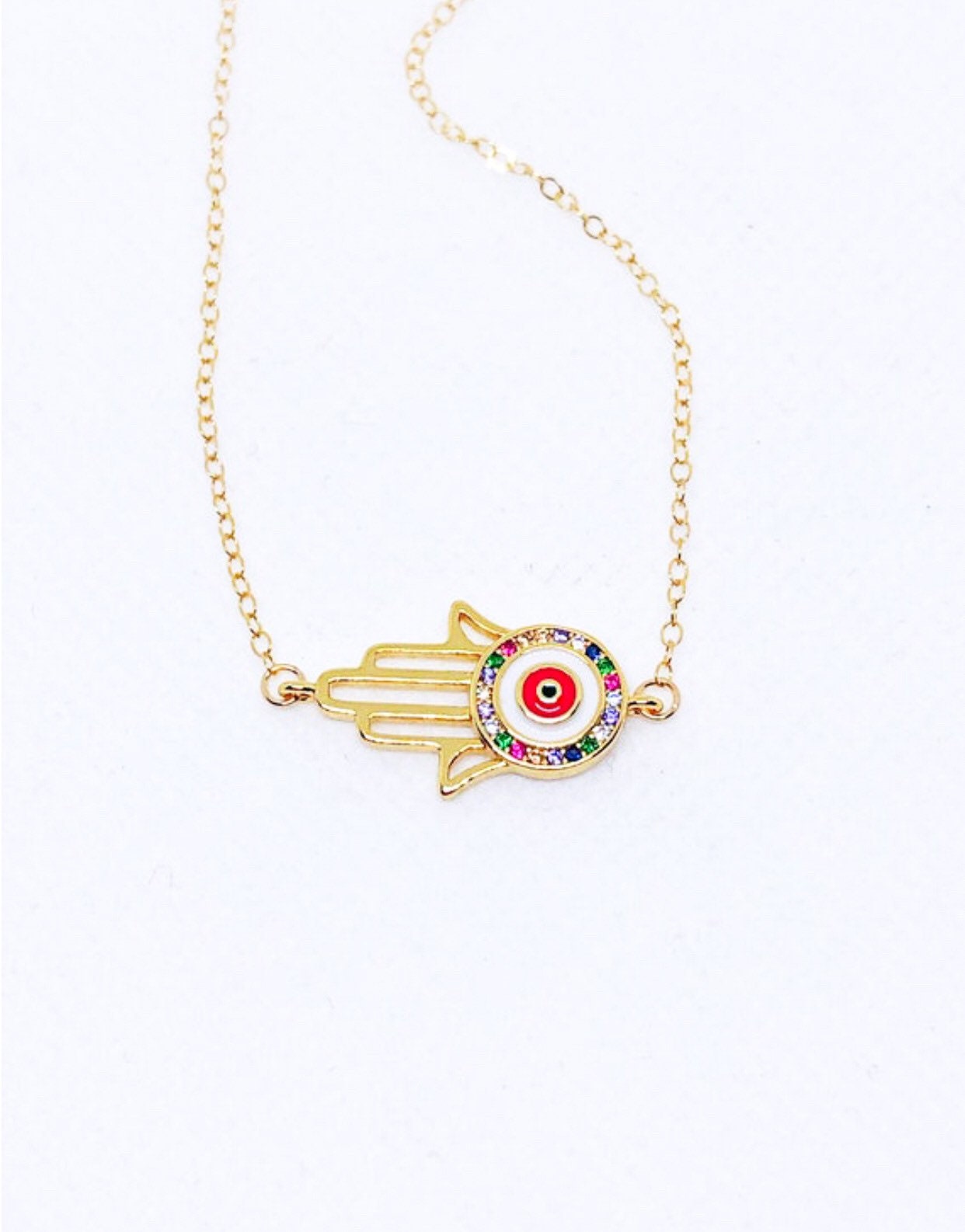 Hamsa necklace