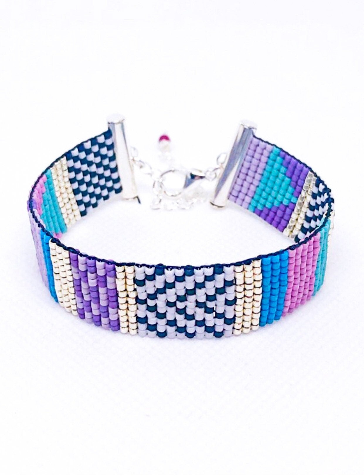 Native cuff bead loom bracelet