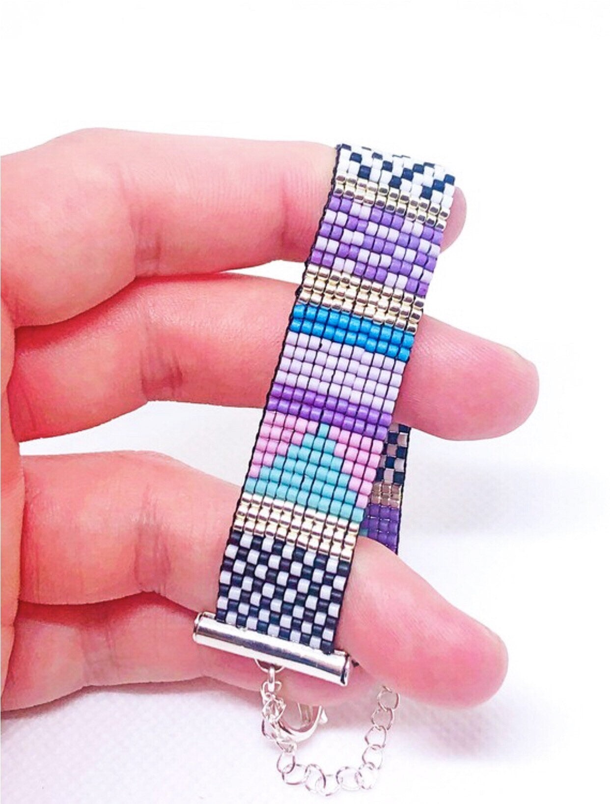 Native cuff bead loom bracelet